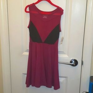 Girls Dress Mulberry Black S5-6